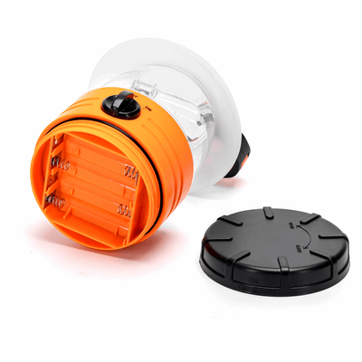 Lampe LED de camping Aigostar à piles, avec lumière vive et bouton rotatif pour une utilisation facile
