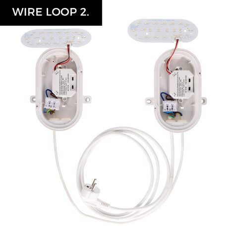 Applique murale LED Bull Eye - 1000 lumens - 9 W - CCT réglable 2700 K/4000 K/6500 K - IP65 - IK10 - 3 modes d’éclairage
