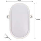 LED Wandarmatuur Bull Eye - 1000 lumen - 9W - CCT instelbaar 2700K/4000K/6500K - IP65 - IK10 - 3 lichtstanden
