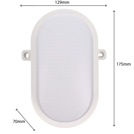 Applique murale LED Bull Eye - 1000 lumens - 9 W - CCT réglable 2700 K/4000 K/6500 K - IP65 - IK10 - 3 modes d’éclairage