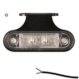 LED markeringslicht wit | 12-24v | 50cm. kabel | M10MV-400W