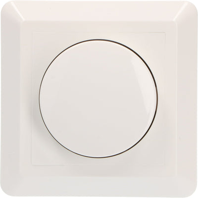 LED dimmerknop compleet met frame wit - universeel - GIRA JUNG Busch-Jaeger