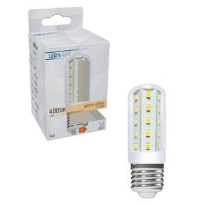 LED Lamp 400 lumen - 4W - Warmwit 2700K - E27 - T30 Buis - CRI 97 - Vervangt 35W Gloeilamp - Helder Glas