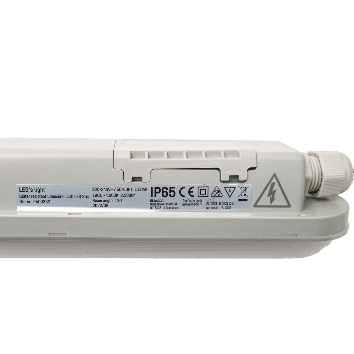 Rampe lumineuse LED TL 120cm - 2500 lumen - étanche IP65 - luminaire avec tube TL inclus - pour intérieur et extérieur