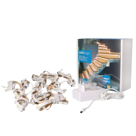 LED Trapverlichting set - 2100 lumen - 2.5W - Koelwit 4000K - 15 treden x 80cm - Dimbaar - IP20 - 15 stuks