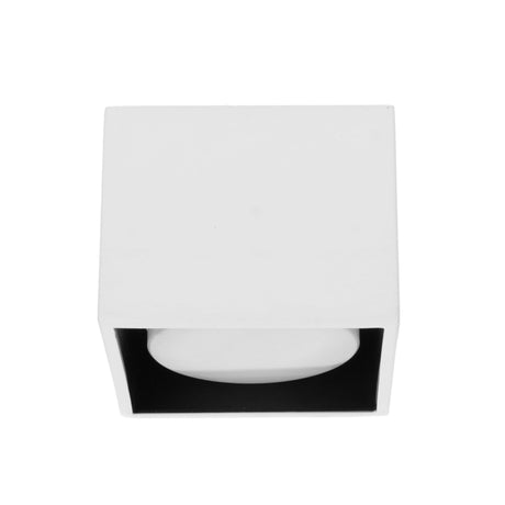 Plafonnier LED Cube LED’s Light – 1 point lumineux – Lumière orientable – Acier – 10 x 8 cm – Blanc