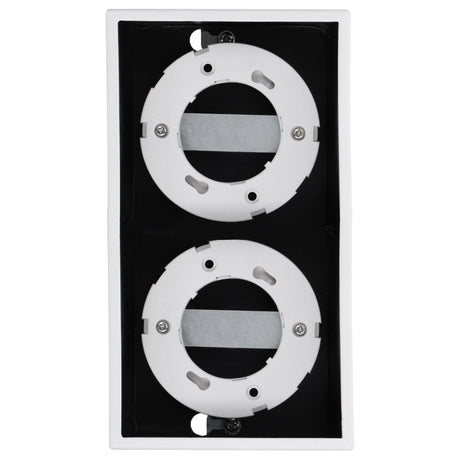 Plafonnier LED Cube LED’s Light – 2 points lumineux – Lumière orientable – Acier – 20 x 8 cm – Blanc