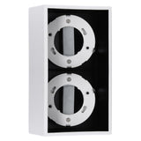 LED's Light Cube LED Plafondlamp - 2 lichtpunten - Draaibaar licht - Staal - 20 x 8 cm - Wit