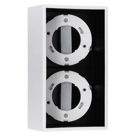 Plafonnier LED Cube LED’s Light – 2 points lumineux – Lumière orientable – Acier – 20 x 8 cm – Blanc