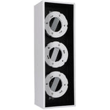 LED's Light Cube LED Plafondlamp - 3 lichtpunten - Draaibaar licht - Staal - 30 x 8 cm - Wit