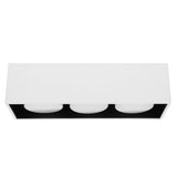 LED's Light Cube LED Plafondlamp - 3 lichtpunten - Draaibaar licht - Staal - 30 x 8 cm - Wit