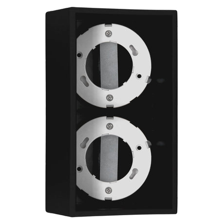 LED's Light Cube LED Plafondlamp - 2 lichtpunten - Draaibaar licht - Staal - 20 x 8 cm - Zwart