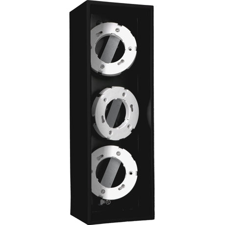 LED's Light Cube LED Plafondlamp - 3 lichtpunten - Draaibaar licht - Staal - 30 x 8 cm - Zwart