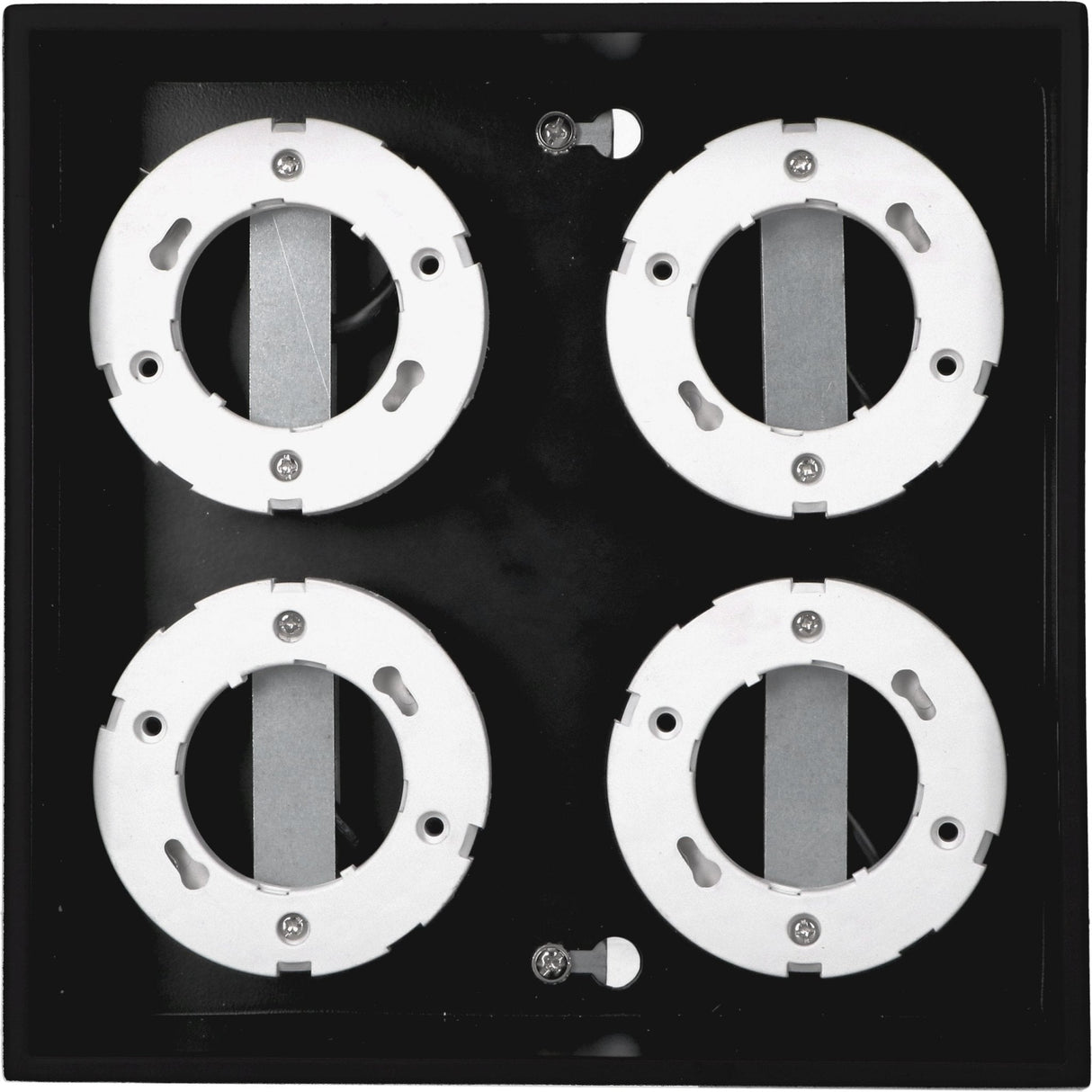 LED Plafondarmatuur Zwart - 4x GX53 Fitting - Draaibaar - 20x20 cm - Staal
