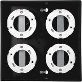 LED Plafondarmatuur Zwart - 4x GX53 Fitting - Draaibaar - 20x20 cm - Staal