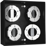 LED Plafondarmatuur Zwart - 4x GX53 Fitting - Draaibaar - 20x20 cm - Staal