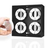 LED Plafondarmatuur Zwart - 4x GX53 Fitting - Draaibaar - 20x20 cm - Staal