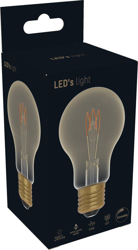 Ampoule LED E27 dorée - Design vintage - Variable, lumière blanc extra chaud