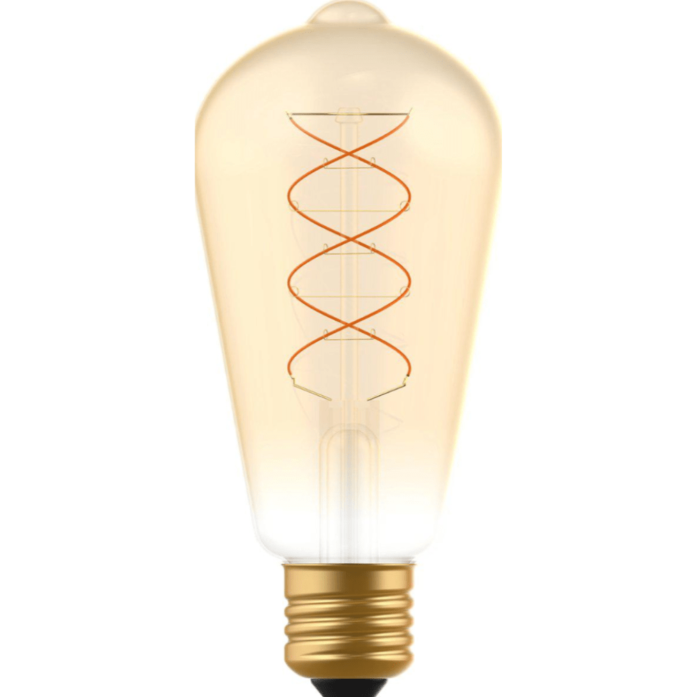 LED Filament Edison lamp - E27 - Extra warmwit 1800K - 250 lumen - 4W - Dimbaar - Goud glas - ST64 - 230V
