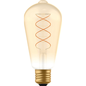 LED Filament Edison lamp - E27 - Extra warmwit 1800K - 250 lumen - 4W - Dimbaar - Goud glas - ST64 - 230V