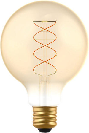LED Filament Lamp E27 Dimbaar 250 lumen - 4W - Extra Warmwit 1800K - G95 Globe - Goud