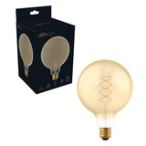 Ampoule à filament LED dorée E27 XXL - 250 lumens - 4W - Blanc extra chaud 1800K - Variable - G125 Ø 12.5cm