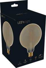 Ampoule à filament LED dorée E27 XXL - 250 lumens - 4W - Blanc extra chaud 1800K - Variable - G125 Ø 12.5cm