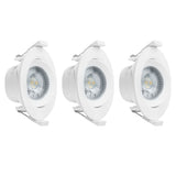 LED Inbouwspot 360 Lumen - 5W - Warmwit - Dimbaar - Kantelbaar - Wit - 3 stuks