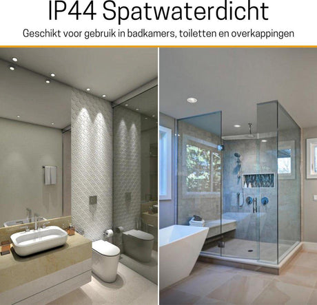 PACK DE 3 - Spot LED encastrable LED's Light Pro nickel - DimToWarm - Ø 68mm - Orientable - Lumière blanc chaud - CRI95