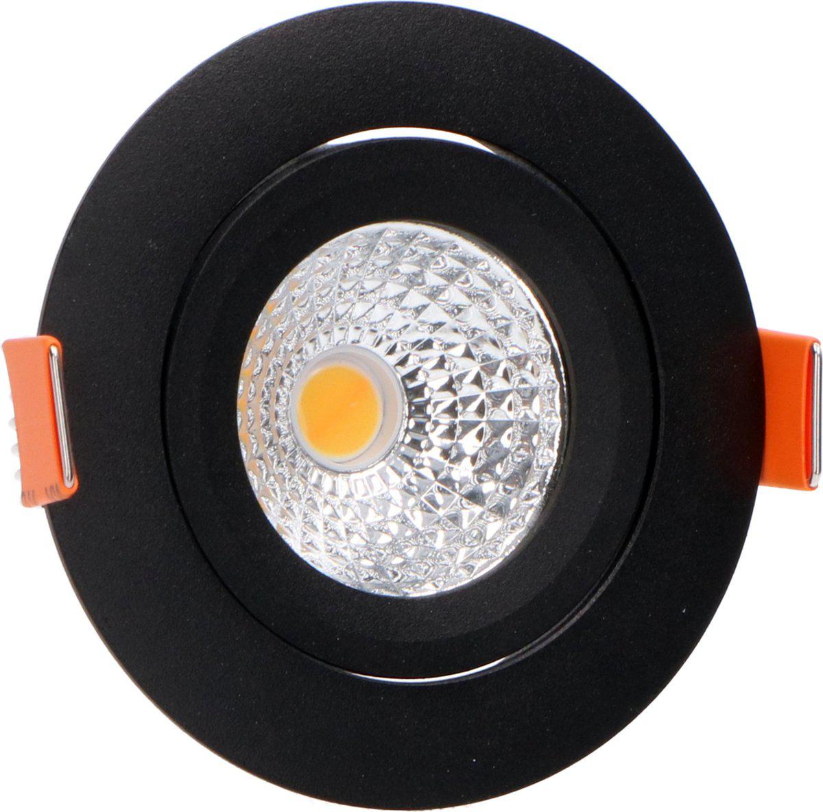 Spot LED encastrable 350 lumens - 5,5W - DimToWarm 2700-2000K - Ø68mm - Orientable - Variable - CRI95 - IP44 - 3 pièces