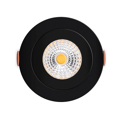 Spot LED encastrable 350 lumens - 5,5W - DimToWarm 2700-2000K - Ø68mm - Orientable - Variable - CRI95 - IP44 - 3 pièces