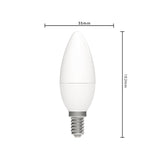 LED Kaarslamp E14 dimbaar - 470 lumen - 5.5W - Warmwit 2700K-2200K - Dim-To-Warm