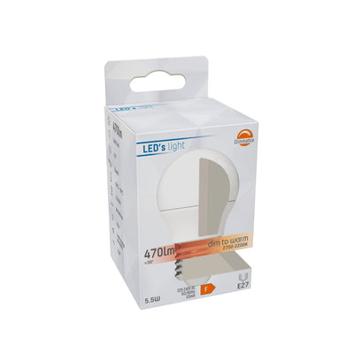 Ampoule LED E27 dimmable - réglable jusqu’au blanc extra chaud - 1 ampoule