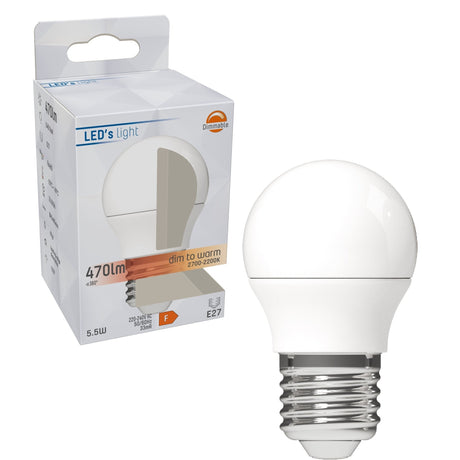 Ampoule LED E27 dimmable - réglable jusqu’au blanc extra chaud - 1 ampoule