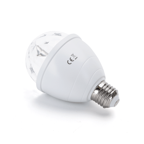 Discolamp met E27 fitting, LED 3W, RGB meerkleurig
