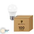 LED kogellamp E27 G45, 100 stuks, 4000K, doos