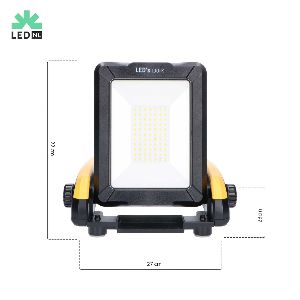 Accu LED Werklamp 2900 Lumen - 18V - Koelwit - Dimbaar - IP54 - Bosch Dewalt Makita Milwaukee Metabo