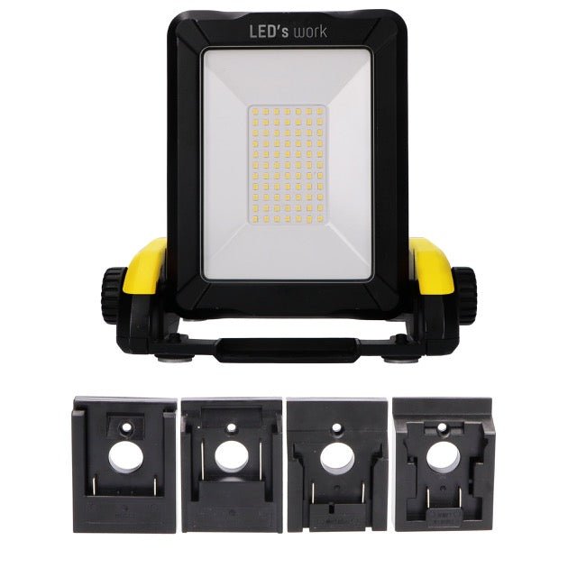 Accu LED Werklamp 2900 Lumen - 18V - Koelwit - Dimbaar - IP54 - Bosch Dewalt Makita Milwaukee Metabo