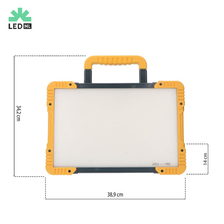 Lampe de travail LED sans fil 5500 lumens - Blanc froid 5000K - Sans fil 18V - Variable - Étanche IP54 - Port USB