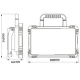 LED Accu Werklamp 5500 lumen - Koelwit 5000K - 18V Draadloos - Dimbaar - IP54 Waterdicht - USB Poort