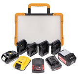 LED Accu Werklamp 5500 lumen - Koelwit 5000K - 18V Draadloos - Dimbaar - IP54 Waterdicht - USB Poort
