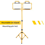 LED Accu Werklamp 5500 lumen - Koelwit 5000K - 18V Draadloos - Dimbaar - IP54 Waterdicht - USB Poort