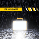 LED Accu Werklamp 5500 lumen - Koelwit 5000K - 18V Draadloos - Dimbaar - IP54 Waterdicht - USB Poort