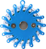 Draadloze LED Zwaailamp Blauw op batterijen - 9 standen - Magnetisch & Waterdicht