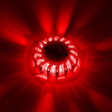 Feu clignotant LED sans fil à piles - 9 modes - Magnétique et étanche - Rouge