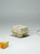 Duurzame LED lamp EggboxLAMP met originele eierdoos design en energiezuinige functies