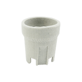 E27 fitting 12V - 250V 2 stuks | grote keramische lamphouder | wit/beige - LEDPLANET.NL