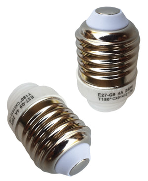 Douille E27 - adaptateur de douille G9, 2 pièces | blanc 230V CA