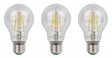 E27 LED lamp 3 stuks | gloeilamp A60 | 8W=80W | warmwit filament 2700K - LEDPLANET.NL