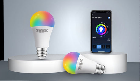 Ampoule LED Wi-Fi E27 RGB+CCT avec commande par smartphone pour un éclairage intelligent